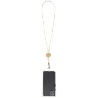   Lanyard pentru telefon, 2509E14417, Everestus, 55x1 cm, Bambus, Alb