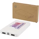 Baterie externa 10000 mAh, 10 W, USB-C, USB-A, 2509E14696, Everestus, 13.5x1.4x6.5 cm, ABS, Alb