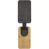   Suport de telefon pentru birou, 2509E14437, Everestus, 12x2.9x6.8 cm, Bambus, ABS, Negru