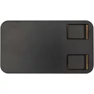   Suport de telefon pentru birou, 2509E14437, Everestus, 12x2.9x6.8 cm, Bambus, ABS, Negru
