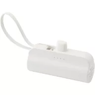   Baterie externa 5000 mAh, 10 W, USB-C, 2509E14444, Everestus, 8x2.7x4.5 cm, ABS, Alb