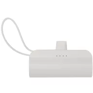   Baterie externa 5000 mAh, 10 W, USB-C, 2509E14444, Everestus, 8x2.7x4.5 cm, ABS, Alb