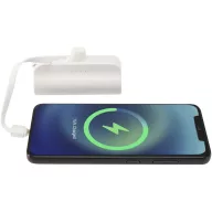   Baterie externa 5000 mAh, 10 W, USB-C, 2509E14444, Everestus, 8x2.7x4.5 cm, ABS, Alb