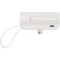   Baterie externa 5000 mAh, 10 W, USB-C, 2509E14444, Everestus, 8x2.7x4.5 cm, ABS, Alb