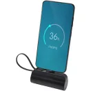 Baterie externa 5000 mAh, 10 W, USB-C, 2509E14445, Everestus, 8x2.7x4.5 cm, ABS, Negru