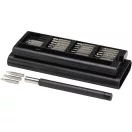 Set scule pentru reparatii, Everestus, 2610E17448, 16.6x1.9x6.8 cm, ABS, Otel inoxidabil, Negru