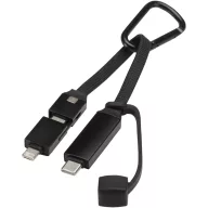   Cablu de incarcare, Everestus, 2610E17618, 65 W, 20x1.4 cm, Aluminiu, Poliester, Negru