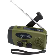   Radio de urgenta, Everestus, 2610E17893, 1200 mAh, 13x6x5 cm, ABS, Verde Army