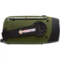   Radio de urgenta, Everestus, 2610E17893, 1200 mAh, 13x6x5 cm, ABS, Verde Army