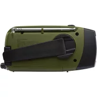   Radio de urgenta, Everestus, 2610E17893, 1200 mAh, 13x6x5 cm, ABS, Verde Army