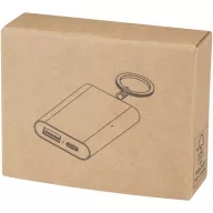   Powerbank Everestus, 2610E17992, 2000 mAh, 7.2x1.4x4.4 cm, Aluminiu, Argintiu