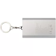   Powerbank Everestus, 2610E17992, 2000 mAh, 7.2x1.4x4.4 cm, Aluminiu, Argintiu