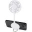 Ventilator portabil magnetic pentru telefon, Everestus, 2610E17909, 21.5x3x7.5 cm, ABS, Alb