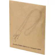   Cablu de incarcare, Everestus, 2610E17637, 65 W, 120x3.5 cm, ABS, Poliester, Alb