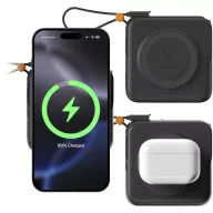   Adaptor de calatorie 3-in-1, Xtorm, 2610E18097, 10000 mAh, 30 W, 8.6x8.6x3.2 cm, Plastic, ABS, Negru