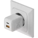 Adaptor de perete, Xtorm, 2610E18094, 45 W, USB-A, USB-C, 13.5x4.6x7 cm, ABS, Alb