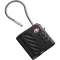 Lacat bagaj, Xtorm, 2610E18306, 15.1x2.55x7.55 cm, Zinc, Otel inoxidabil, Negru