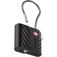  Lacat bagaj, Xtorm, 2610E18306, 15.1x2.55x7.55 cm, Zinc, Otel inoxidabil, Negru