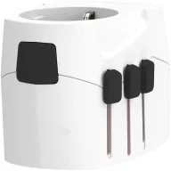   Adaptor world, Skross, 2610E18091, 30 W, USB-A, USB-C, 6.5x7.7x6.9 cm, Plastic, Alb