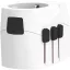 Adaptor world, Skross, 2610E18091, 30 W, USB-A, USB-C, 6.5x7.7x6.9 cm, Plastic, Alb