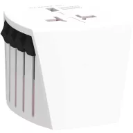   Adaptor micro world, Skross, 2610E18090, 250 W, 6.5x6.2x5.5 cm, Plastic, Alb