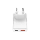Adaptor de perete Europe, Skross, 2610E18092, 30 W, USB-A, USB-C, 4.2x1.6x5.8 cm, Plastic, Alb