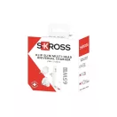 Adaptor multi-head, Skross, 2610E18088, 65 W, USB-A, USB-C, 4.5x1.2x8.5 cm, Plastic, Alb