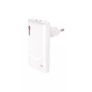 Adaptor multi-head, Skross, 2610E18088, 65 W, USB-A, USB-C, 4.5x1.2x8.5 cm, Plastic, Alb