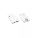 Adaptor multi-head, Skross, 2610E18088, 65 W, USB-A, USB-C, 4.5x1.2x8.5 cm, Plastic, Alb