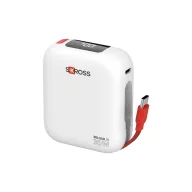   Powerbank Skross, 2610E18016, 10000 mAh, 30 W, USB-C, 6.6x2.8x7.6 cm, Plastic, Alb