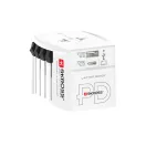Adaptor world, Skross, 2610E18089, 65 W, USB-A, USB-C, 6.3x7.9x5.4 cm, Plastic, Alb