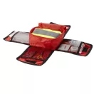Trusa de prim ajutor 18 piese si vesta de siguranta, nylon, Everestus, TSPA02, rosu