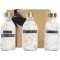 Set sare de baie 3 piese, 200 ml, 2401E15095, Wellmark, 18.5x6x15.5 cm, Sticla, Transparent