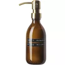 Dozator lotiune maini 250 ml, 2401E15098, Wellmark, 19xØ6 cm, Sticla, Maro amber heather