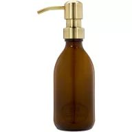   Dozator lotiune maini 250 ml, 2401E15098, Wellmark, 19xØ6 cm, Sticla, Maro amber heather