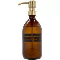  Dozator pentru sapun 500 ml, 2401E15092, Wellmark, 22xØ8 cm, Sticla, Maro amber heather