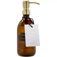   Dozator pentru sapun 500 ml, 2401E15092, Wellmark, 22xØ8 cm, Sticla, Maro amber heather