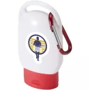 Protectie solara SPF30 cu carabina, Everestus, 2610E18831, 5x2.2x9.5 cm, Polipropilena, Polietilena, Aluminiu, Rosu