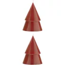 Lumanare fara parfum, Originalhome, 2601E13125, 10x7.5 cm, Ceara, Rosu