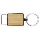 Breloc cu desfacator de sticle, 2509E14955, Everestus, 8.2x1.5x3 cm, Bambus, Otel, Natur