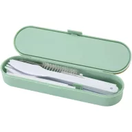   Set tacamuri, Everestus, 2601E13204, 16.5x2.6x4.7 cm, Polipropilena, Bambus, Verde Mint