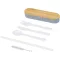 Set tacamuri, Everestus, 2601E13206, 16.5x2.6x4.7 cm, Polipropilena, Bambus, Gri Slate