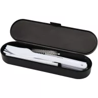   Set tacamuri, Everestus, 2601E13207, 16.5x2.6x4.7 cm, Polipropilena, Bambus, Negru