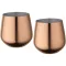 Set 2 cesti, Everestus, 2610E19412, 540 ml, 9.8x5.5x7.6 cm, Otel inoxidabil, Roz Rosegold
