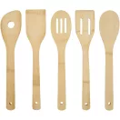 Set spatule de bucatarie, Everestus, 2601E13240, 30xØ8 cm, Bambus, Natur