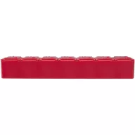   Organizator 7 zile pentru medicamente, 2509E14576, Everestus, 14.9x2.4x2.8 cm, Polipropilena, Rosu