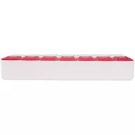   Organizator 7 zile pentru medicamente, 2509E14558, Everestus, 17.5x3x8.7 cm, Polipropilena, Rosu