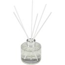 Difuzor arome, 100 ml, Everestus, 2601E12895, 6.5x21x7 cm, Sticla, Lemn, Alb