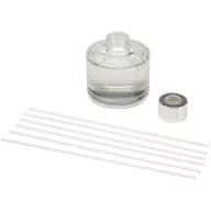   Difuzor arome, 100 ml, Everestus, 2601E12895, 6.5x21x7 cm, Sticla, Lemn, Alb