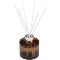   Difuzor arome, 100 ml, Everestus, 2601E12896, 6.5x21x7 cm, Sticla, Lemn, Maro